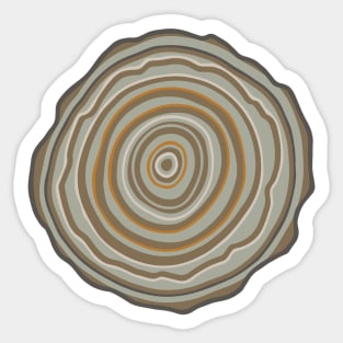 TREE RINGS Woodsy Forest Outdoors Nature Environment - UnBlink Studio by Jackie Tahara Sticker